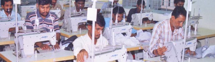Apparel Training Programme at one of the RUDSETIs, Bijapur